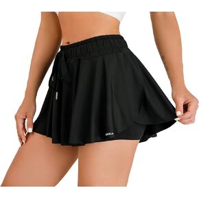 Flowy Shorts for Women Tennis Athletic Shorts for Workout Running Gym Skater Golf Short High Waisted Pleated Mini Shorts