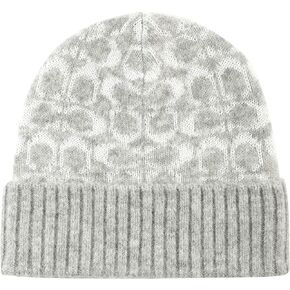 Coach Women's Metallic Signature C Jacquard Beanie