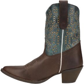 Laredo Womens Randee Point Toe Casual Boots Mid Calf Mid Heel 2-3" - Blue, Brown