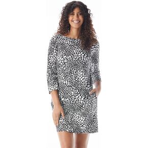 BEACH HOUSE Style Stella Boat Neck Tunic Dress — Wrinkle Resistant UPF 50+ Sun Dress