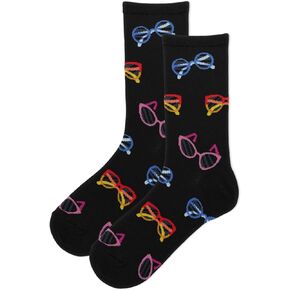 Hot Sox Womens Glasses Crew Socks
