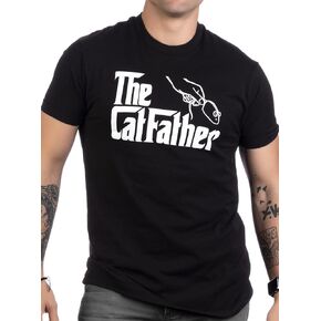 The Catfather | Funny, Cute Cat Father Dad Owner Pet Kitty Kitten Fun Humor T-Shirt