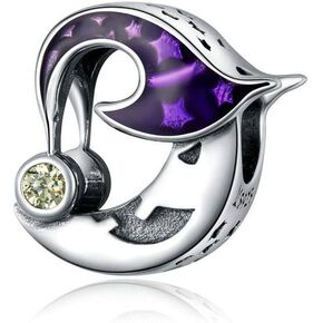 Pumpkin Charm 925 Sterling Silver Halloween Charm Witch Charm Moon Charm Skeleton Charm Ghost Castle Charm for Pandora Charm Bracelet