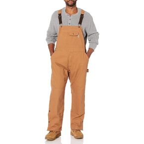 Wolverine Men's Sawmill Insulated Duck Bib Overall, Whiskey, L