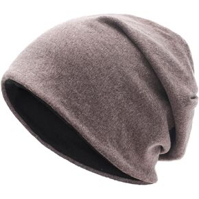 ZLYC Winter Slouchy Beanie Hats for Women Men Soft Warm Reversible Ski Skull Cap
