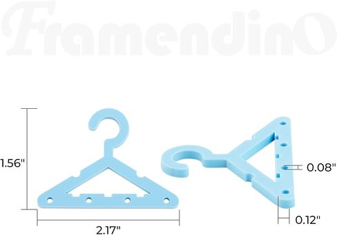 Framendino, 42 Pack Clothes Hanger Earring Holder Mini Hanger Rack Jewelry Display Dangle Earring Hanging Organizer Display Rack in Saudi Arabia
