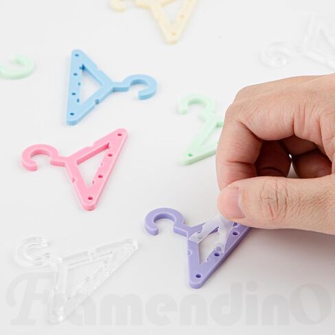 Framendino, 42 Pack Clothes Hanger Earring Holder Mini Hanger Rack Jewelry Display Dangle Earring Hanging Organizer Display Rack in Saudi Arabia