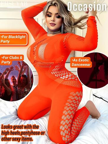 Women's Rave Outfit, Thick Plus Size Bodycon Jumpsuit, Club Dancewear in Saudi Arabia
