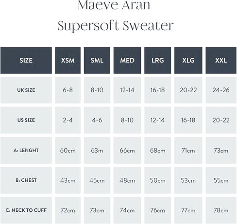 سترة Maeve Aran بياقة بأزرار - كريمي، 100% صوف ميرينو فائق النعومة، صنع في أيرلندا in Kuwait