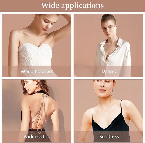 قطعتان من حمالات الصدر اللاصقة غير المرئية، حمالة صدر بدون حمالات بدون ظهر، حمالات صدر لاصقة للنساء لفساتين السهرة، وفساتين الزفاف in Kuwait
