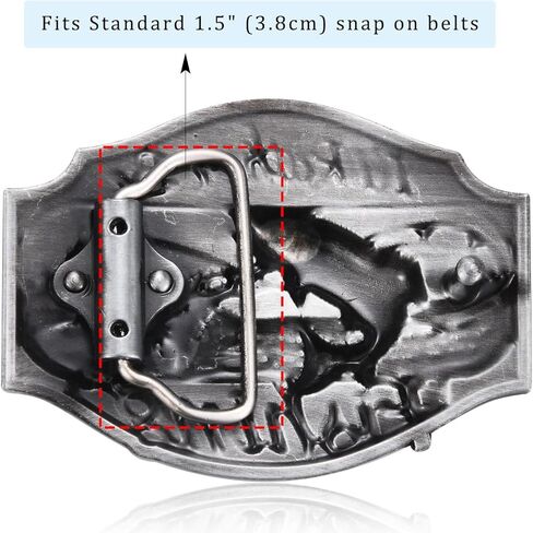 LYTOPTOP Western Belt Buckles for Men Women│I'd Rather Be Fishing Belt Buckle Christmas Halloween Belt Buckle Gift in Kuwait