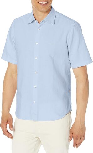 BOSS Men's Regular Fit Cotton Oxford Short-Sleeve Shirt in Saudi Arabia