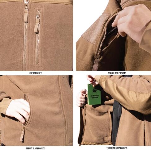 Rothco Spec Ops Fleece Jacket – Great for Cold Weather and Outdoor Field Use – Thermal Insulation from The Elements in Saudi Arabia