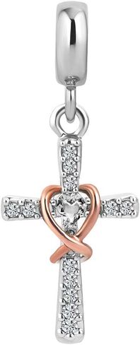 Infinity Cross Charms Religion With God All Things are Possible Charm Beads Comaptible with Pandora Bracelets in Saudi Arabia
