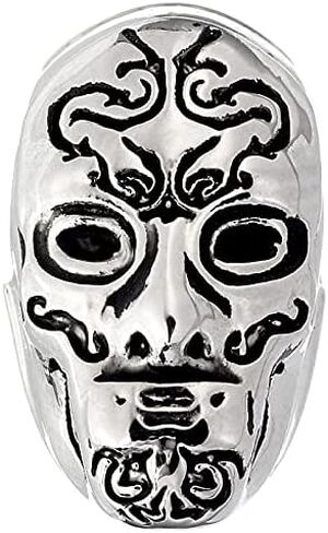 ذا كارات شوب مجموعة اقنعة ديث ايتر من هاري بوتر 62037 مكونة من 4 خرزات فاصلة، فضي in Kuwait