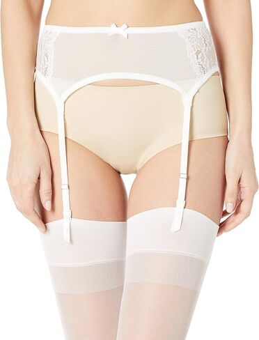 Women's Extra Sexy Lace Garter Belt, White, Medium in Saudi Arabia