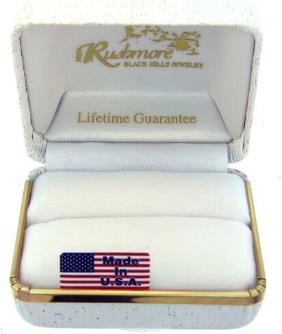 خاتم بلاك هيلز جولد من Mt Rushmore/Landstrom's من الفضة الإسترليني Black Hills Gold 2 Leaf للسيدات الشابات على شكل قلب in Kuwait