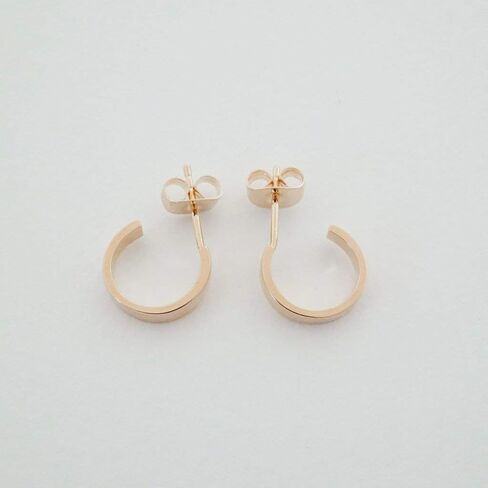 HONEYCAT Huggie Hoops Earrings in Gold, Rose Gold, or Silver | Minimalist, Delicate Jewelry in Saudi Arabia