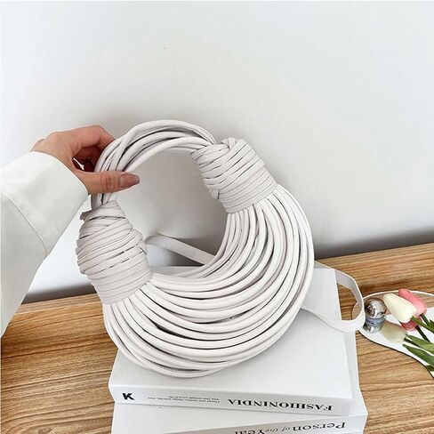 اليد المنسوجة الخبز المرأة مخلب مقبض علوي حقيبة الكتف Crossbody الإبداعية الشعرية المحافظ تحت الإبط حقيبة يد in Kuwait