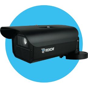 Rekor Edge Pro 1080p Security Camera with Edge AI-Based License Plate Recognition (LPR/ANPR), Vehicle Model/Make/Color, 850nm IR Night Vision, IP67, PoE, Greater Than 98% License Plate Recognition
