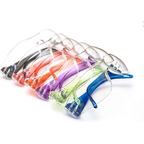Goggles Safety Glasses With 99% Protection Against UV-A, B & C Rays, Impact, Resistant & Clear Lenses Unisex 6 Or 12 Pack