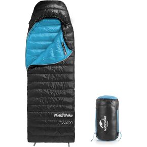 Naturehike Ultralight Goose Down Cold Weather Sleeping Bag, 750/550FP Compact Sleeping Bag 3-4 Season for Adults & Kids, Waterproof - Backpacking, Camping, Hiking, Traveling with Compression Sack