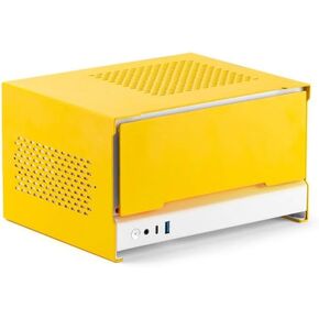 Energy Box Series E24 Super Mini-Itx Desktop Computer SFX Small Case 6.9L /PCle4.0 GPU Riser Inc(Polar White)