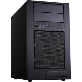 Silverstone Tek Micro-ATX Mini-DTX, Mini-Itx Mid Tower Computer Case with Aluminum Front Panel and Steel Body TJ08B-E-USA