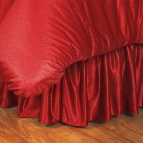 NCAA Nebraska Cornhuskers Bed Skirt, King, Bright Red