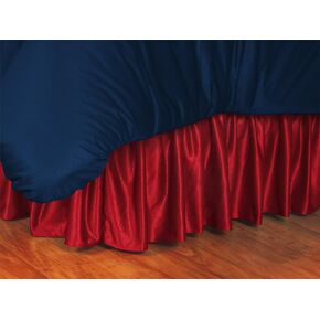 MLB Washington Nationals Bed Skirt, Twin, Bright Red