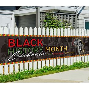 زخارف لافتة شهر التاريخ الأسود، يوم الحرية، مهرجان الريف الأمريكي الأفريقي، لافتة التاريخ الأسود، ديكورات الحفلات in Kuwait