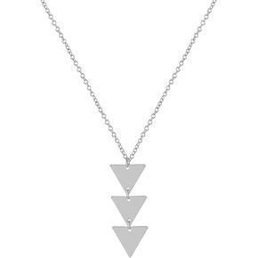 coadipress Three Triangle Arrow Pendant Necklace for Women Girls Fashion Gold Silver Plated Long Bar Charm Y-Necklace Jewelry Gifts