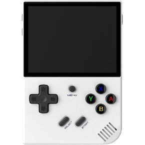 RG35XX Plus Handheld Game Console, Retro Video Games with 64G TF Card 5500 Games Linux OS, Built-in 3300mAh Battery 3.5 Inch IPS Screen, Support 5G WiFi Bluetooth HDMI TV Output (White)