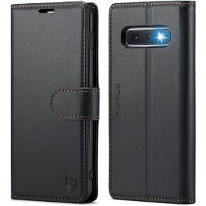 for Samsung Galaxy S10e 5.8"(NON S10 6.2") Wallet Case with RFID Blocking Credit Card Holder, PU Leather Flip Kickstand Protective Shockproof Cover Women Men for Samsung S10e Phone case(Black)