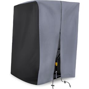 XYZCTEM Treadmill Cover, Dustproof Waterproof Folding Treadmill Cover for Indoor Outdoor Sunscreen Fold-able Treadmill Cover，Black-Grey