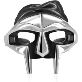 Doom Mask Ring Sterling Silver Mf Doom Ring Hip Hop Jewelry for Men Women
