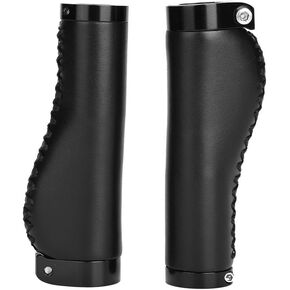 Bike Handlebar Grip, Lock-on Bike Handlebar Grips Locking Non-Slip-PU Handle Grip MTB Grips Widen Holding Surface for Cycling, Mountain and Accessories 1 Pair