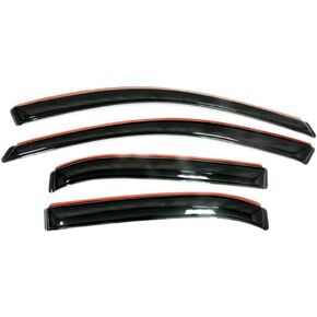 Auto Ventshade [AVS] In-Channel Ventvisor / Rain Guards | Fits 2008 - 2013 Toyota Highlander- Smoke, 4 pcs. | 194063