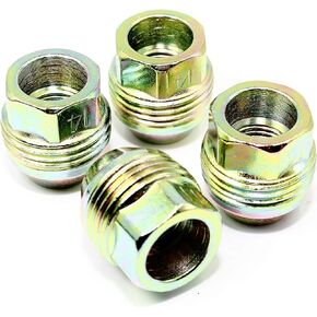 Veritek Performance 14x1.5mm OEM Factory Style 1.13 Inch Length 7/8 22mm Hex Dual Thread Open End Acorn Seat Replacement Lug Nuts for Factory Chevrolet/GMC Wheels (24)