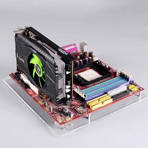 Acrylic Frame Open Frame Transparent Acrylic Overlock Computer Case Base DIY Base Stand for ATX Personalized Fashionable Mothboard