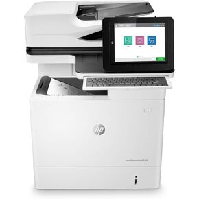 HP LaserJet Enterprise Flow MFP M634h Monochrome All-in-One Printer with built-in Ethernet & 2-sided printing (7PS95A), White