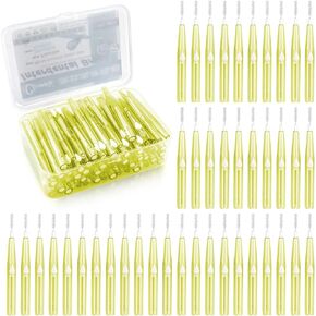60PCS Tooth Cleaning Tool Interdental Brush Between Teeth Gingival Push-Pull Type Slim Soft Toothpick Cleaners Tooth Flossing Head