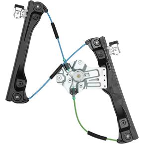 Motoforti Power Window Regulator, for Chevrolet Volt Base 1.4L L4 - Electric/Gas, Metal Plastic, 22938326, Black Silver Tone,