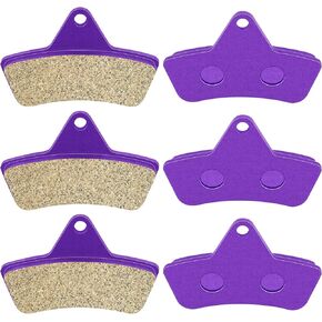 ECCPP Brake Pads Fits for Arctic Cat 250 300 400 500 650 Bearcat 454, FA271 Front+Rear Carbon Fiber Brake Pads