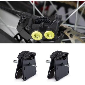 2PCS Brake Pad with Cooling Fin for Sur Ron Light Bee X and S Segway X160 X260 Talaria Sting MX3 R MX4, Rear Front Disc Brake Pads Durable Electric Dirt Bike Brake Pads Motorcycle Parts