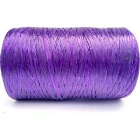Kulay Artificial Deer Sinew Purple Waxed Flat Polyester Thread for Beading, Leather, Tie-dye Crafts and Sewing, Brown Sinue (5-Ply, 300 Yards or 900 Feet)