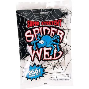 Kangaroo Spider Webs & Fake Spiders for Halloween Decorations Indoor & Outdoor I Spooky 200 Square Feet Cobweb Halloween Party Decorations I Giant Spider Web Decoration for Scary Halloween Decorations