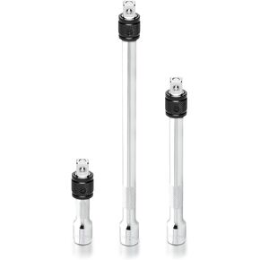 NEIKO 00249A Wobble Extension Bar Set | 9 Piece | 1/4", 3/8", 1/2" Drives | Cr-V Steel