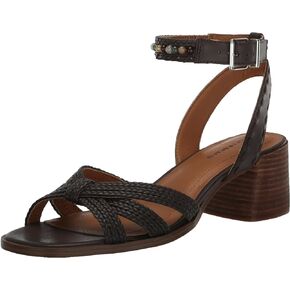 Lucky Brand Women's Jathan Heeled Sandal, Chocolate, 10