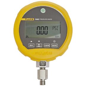 Fluke 700G Series Precision Pressure Test Gauge, 3 AA Alkaline Battery, -14 to 10000 psi Range, 0.001 psi Resolution